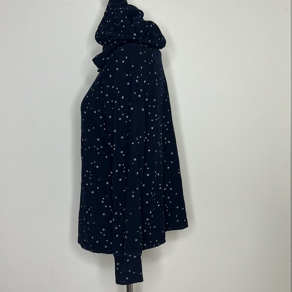 SUNDRY Women's Stars Raw Edge Hoodie 0= XS - Picture 6 of 10